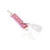 Clickerband-Schlüsselanhänger-Kombi 30mm Motiv: pink-ornament Ausführung: Kombi: Schlüsseanhänger Clickerband