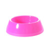 Einfacher Fressnapf aus Kunststoff für Unterwegs und auf Reisen, pink