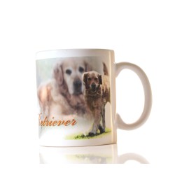 Tasse mit Rasseaufdruck Golden-Retriever, rechtshänder