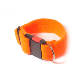 Halsband, Gurtband bezogen mit Stoff