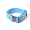 Halsband, 5cm türkis, Fleece, Gurtband bezogen mit Fleece