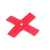 Kreuz, Target aus Gurtband ca. 10x10 cm, 25mm breit rot