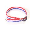Halsband aus Gurtband, blau-weiß-rot, 20mm breit Zugstop
