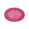 TPR Frisbee-Scheibe Fly-Disc "Paw" mit Tatze, pink