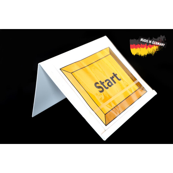 Schilderhalter für A4-Schilder, Querformat für Rally-Obedience mit Gummi