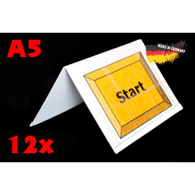 12 Doppel-Schilderhalter für A5-Querformat-Schilder,...