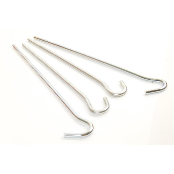 Erdhaken-Set aus 4 Erdhaken, rostfrei, Stahl verzinkt