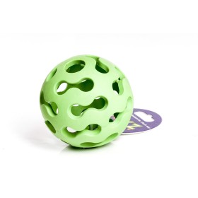 Vollgummi-Gitterball, grün, ca. 8cm Durchmesser