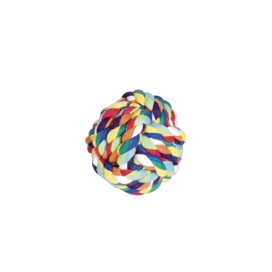 Baumwollball, Rope Toy, Ball, 5cm Durchmesser, bunt