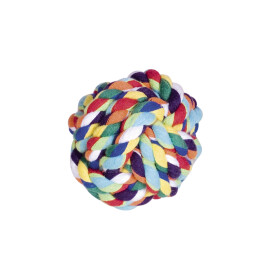 Baumwollball, Rope Toy, Ball, 7,5cm, bunt